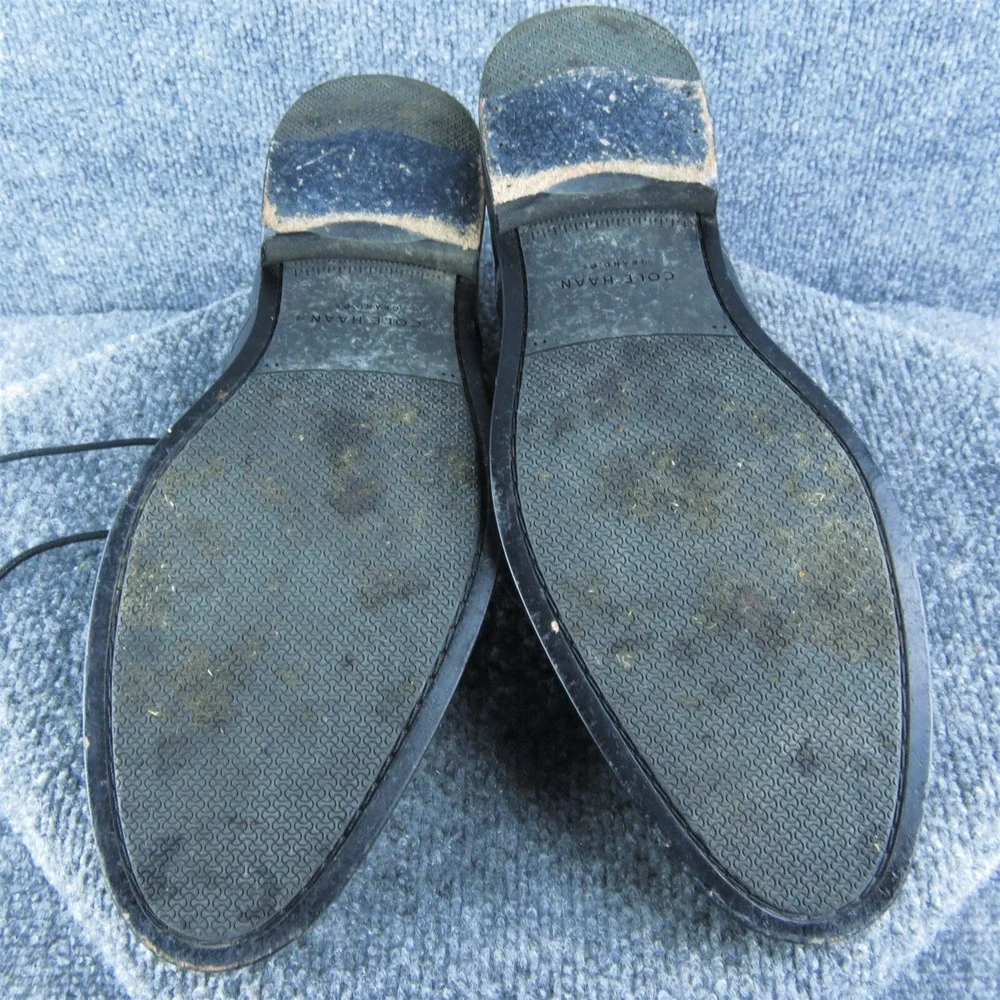 Cole Haan Grand OS Men Derby Oxfords Shoes Size 13 Medium Black Leather Lace‎ Up